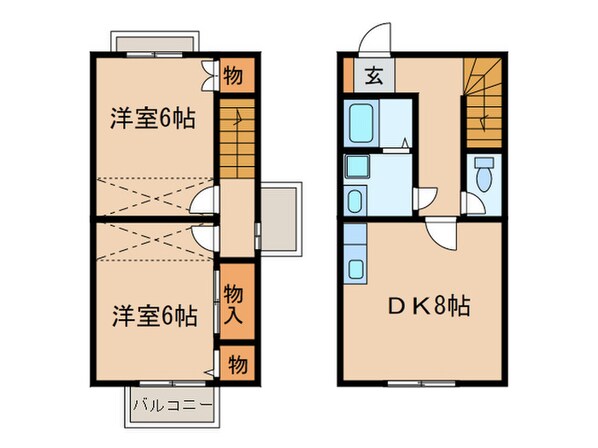 サンタロ－ゼ中央の物件間取画像